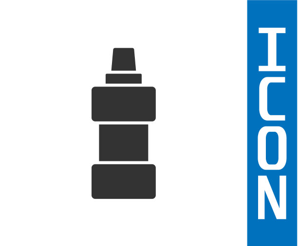 灰色塑料瓶，用于洗衣粉漂白剂图片下载