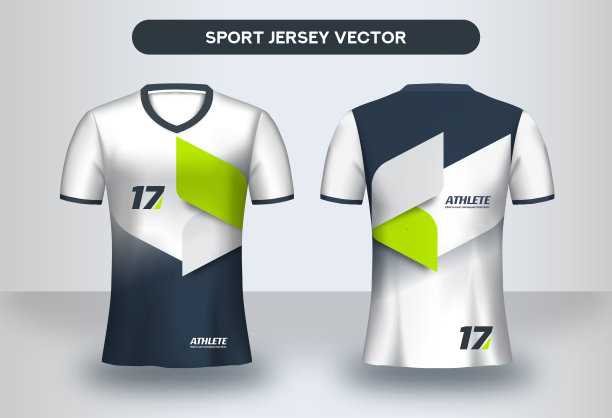 足球球衣设计模板。图片下载
