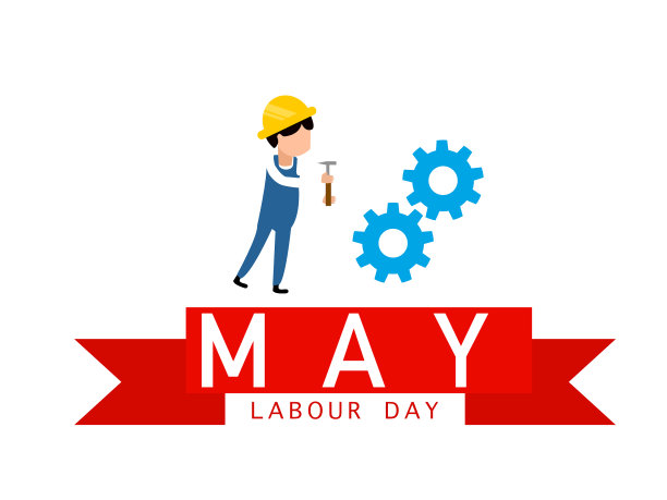 戴着工人头盔的人代表国际劳动节工人图片下载