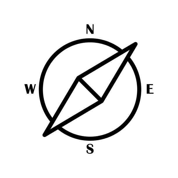 罗盘平线图标。导航设备矢量图。为网站设计、标志、应用程序和商店勾勒标志图片下载