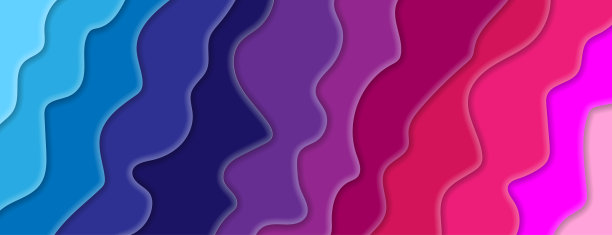 颜色层。抽象的背景与剪纸形状。图片下载