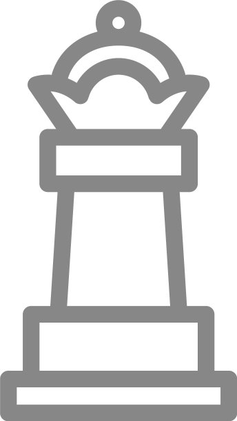 皇后象棋线图标棋盘游戏表图片下载