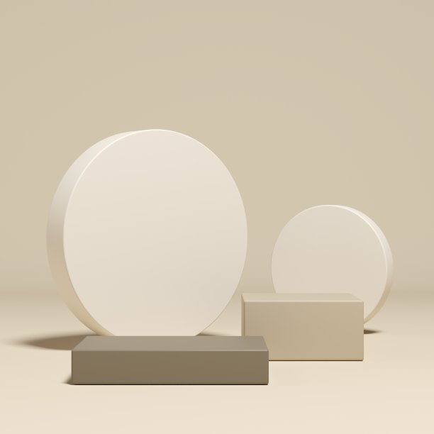 抽象的背景。模拟产品展示场景。三维渲染图片下载