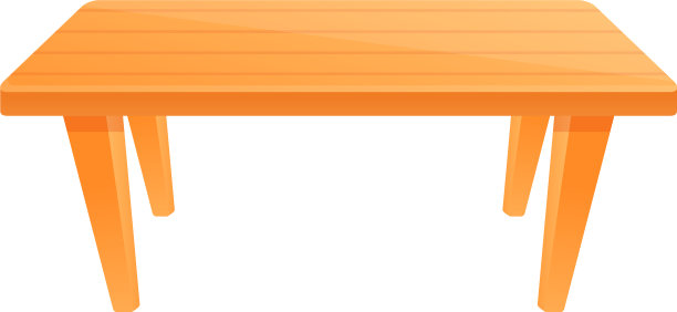 房间木桌图标卡通风格图片下载