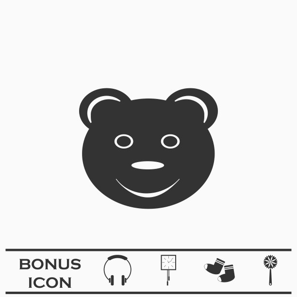 微笑的泰迪熊图标图片下载