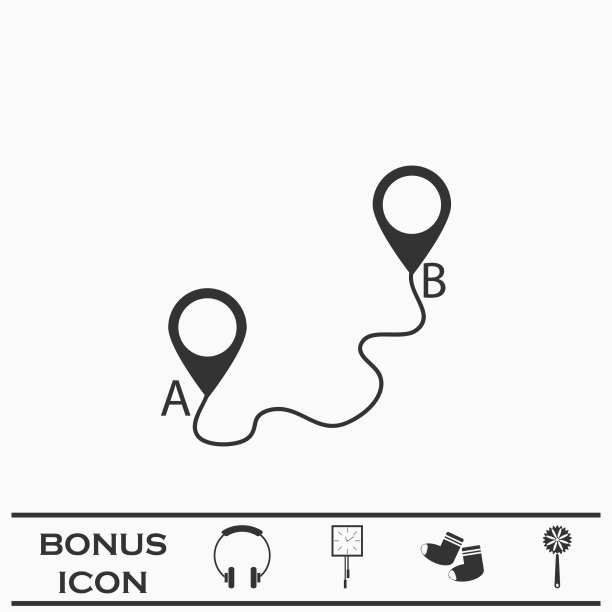 地图GPS图标平坦图片下载