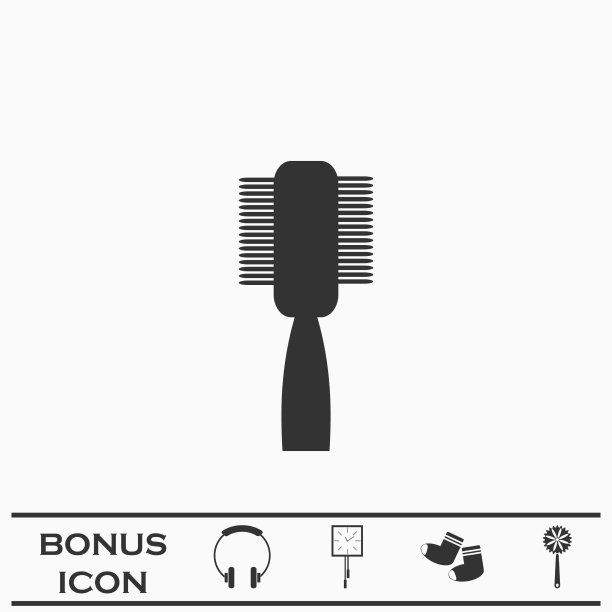 时尚梳标平图片下载