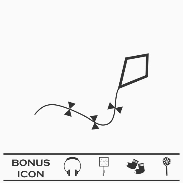 风筝图标平图片下载