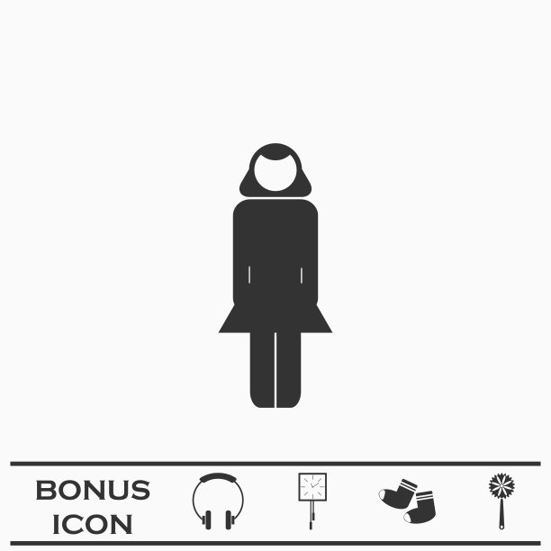 女人图标平图片下载