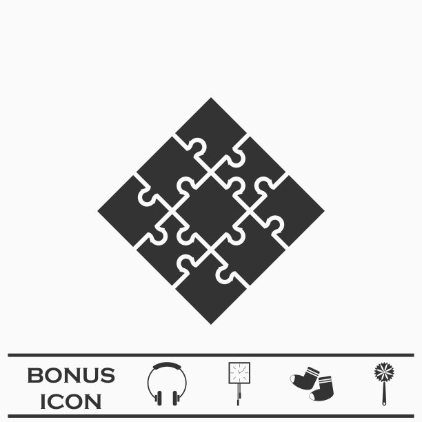 拼图图标平图片下载