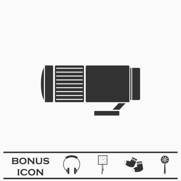 镜头图标平图片下载