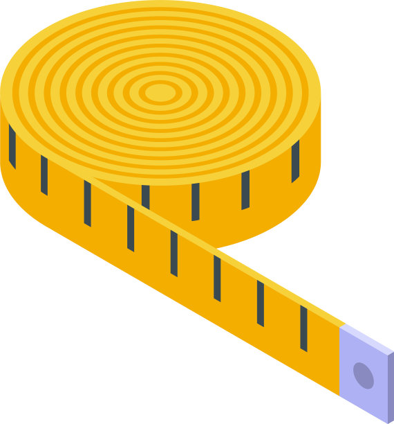 衣服修补测量带图标等距图片下载