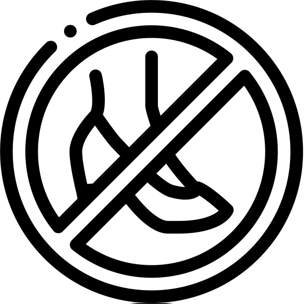 禁止穿有黑色标志的高跟鞋图片下载