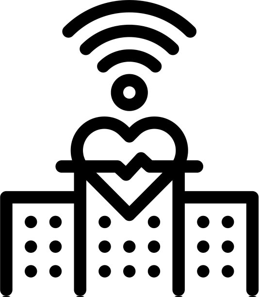 互联网诊所黑色图标图片下载