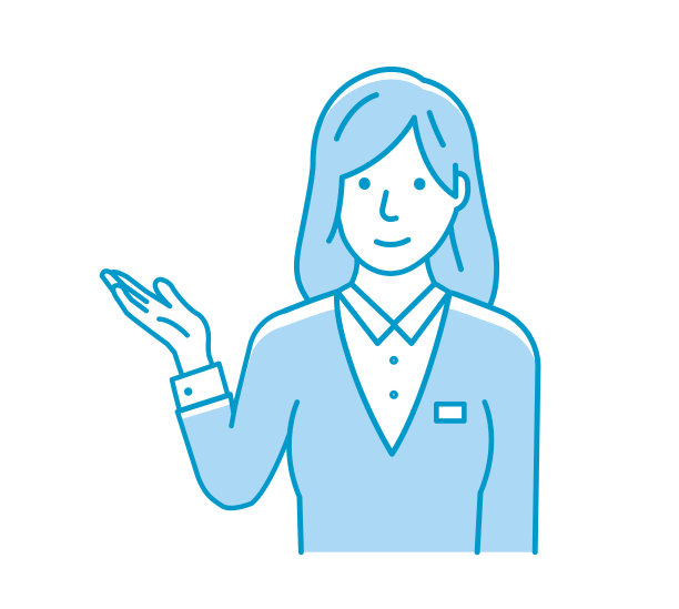 矢量插图的一个年轻的女商人介绍或导航图片下载