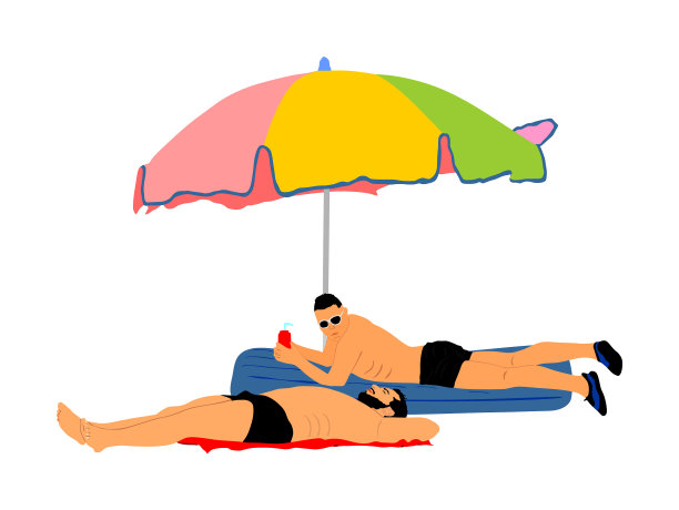 老年人在海滩度假，老年人活跃的生活图片下载