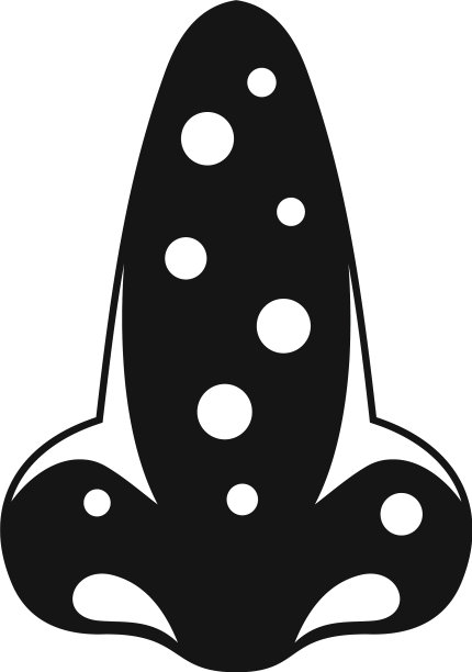 鼻子麻疹图标风格简单图片下载