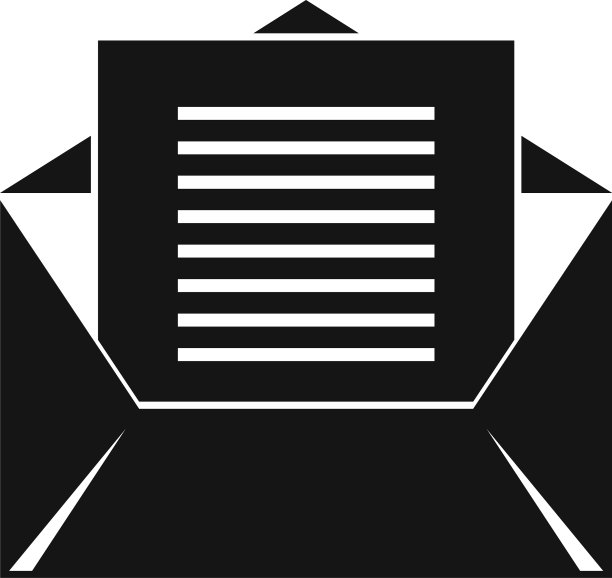 语言学家信封图标简单风格图片下载