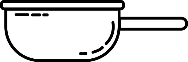 锡野营板平线图标金属器具图片下载