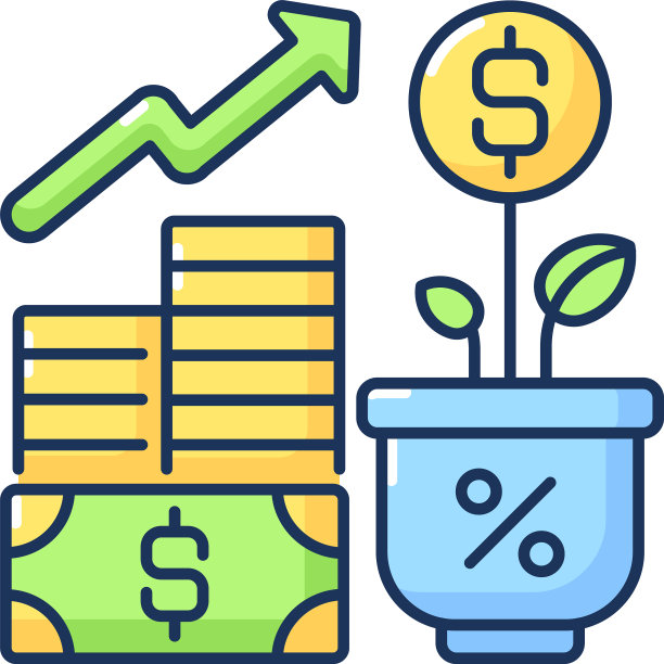 收入增加RGB颜色图标图片下载