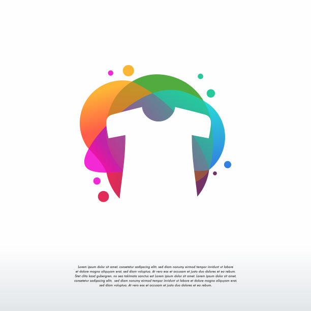 色彩鲜艳的衬衫标志布时尚标志设计图片下载