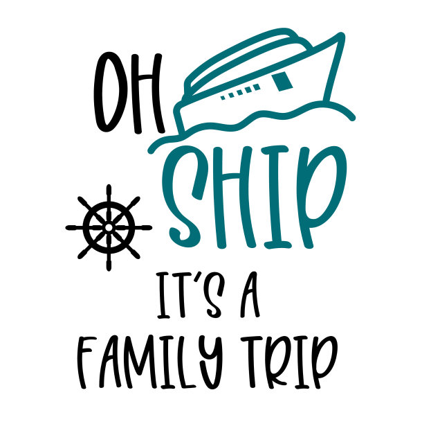 哦，这是一个家庭旅行剪影剪辑艺术图片下载