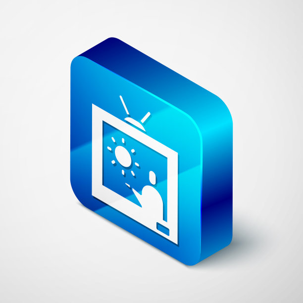 等距天气预报图标孤立在灰色图片下载