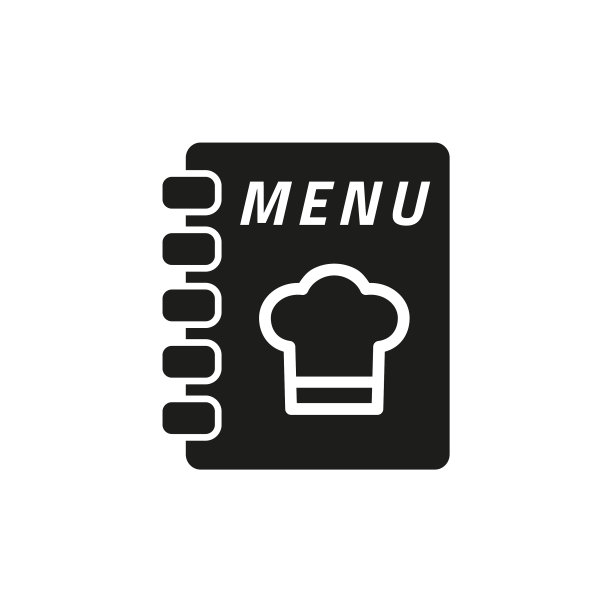 咖啡馆菜单图标上的白色背景图片下载