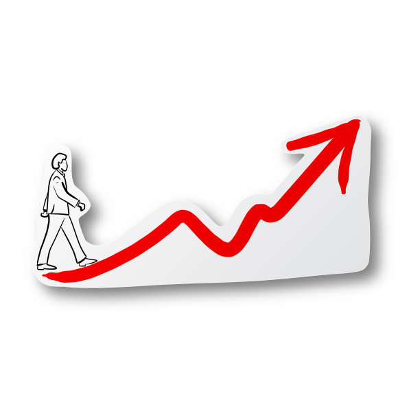 黑线手绘商人图片下载