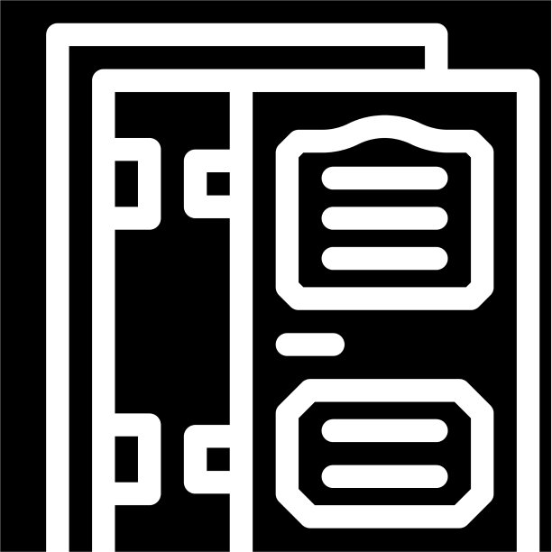 门安装字形图标图片下载