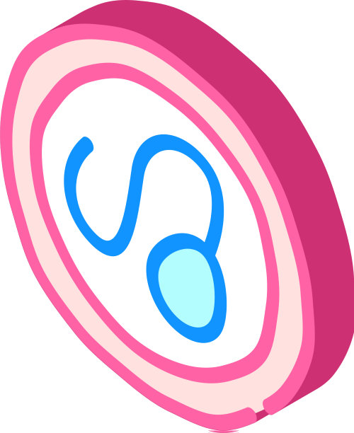 精子在卵子等距图标图片下载