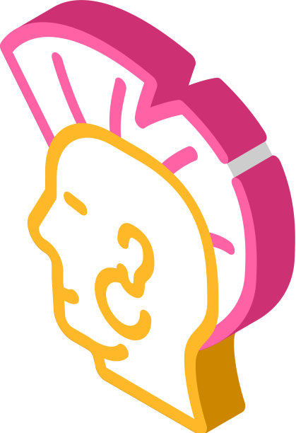 朋克莫霍克等距图标图片下载