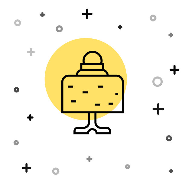 黑线魔术球在桌面上图标隔离上图片下载