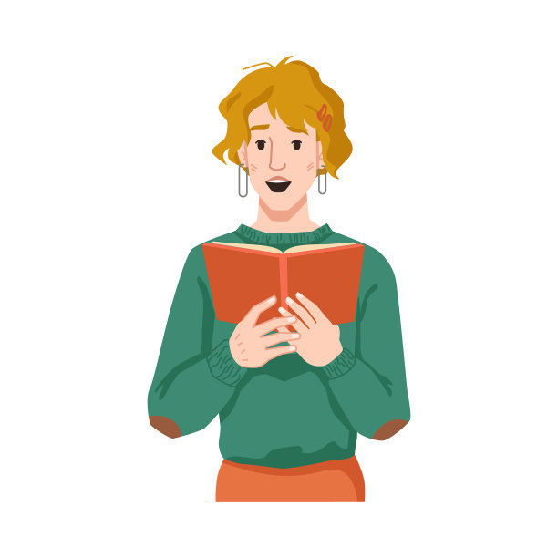 女孩惊讶阅读女人与书的感觉图片下载