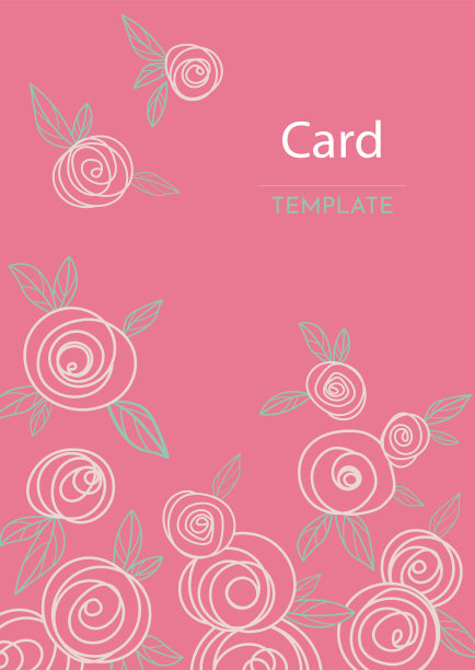 奢华温柔的婚礼请柬，模板。图片下载
