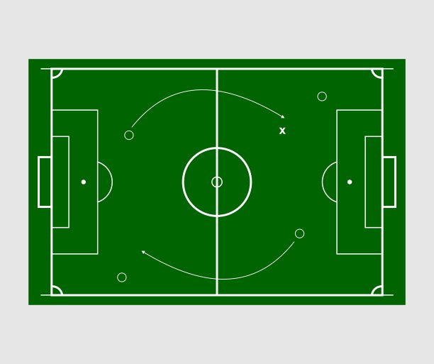 一个关于足球场的插图设计图片下载