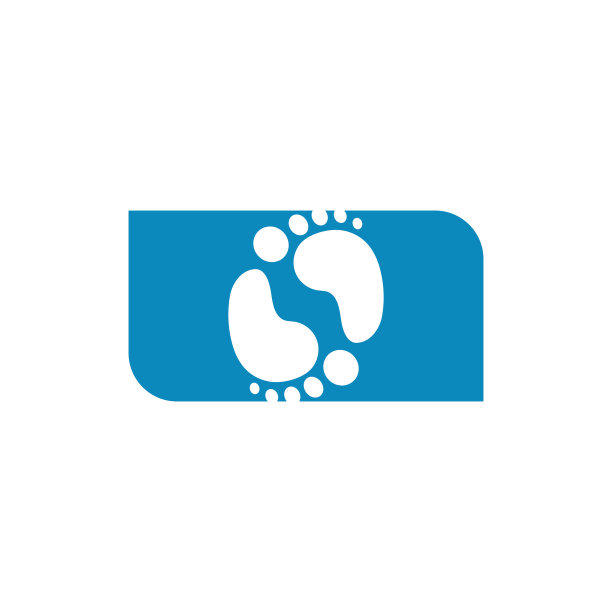 脚步标志图标设计模板图片下载