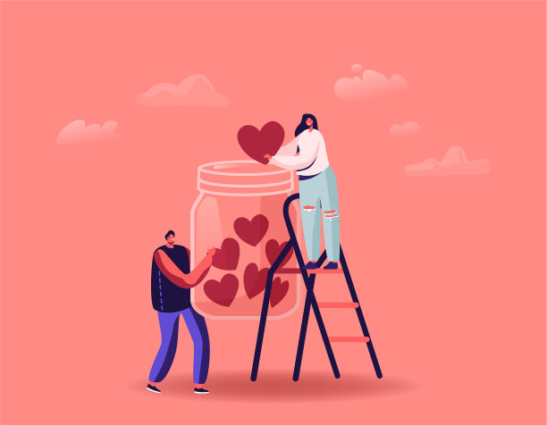 志愿慈善支持的概念很小图片下载