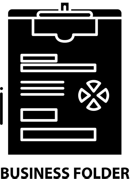 业务文件夹图标用黑色标识图片下载