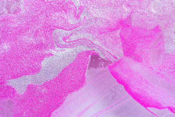 粉灰色抽象光泽艺术背景与丙烯酸颜料。流体艺术纹理。图片下载