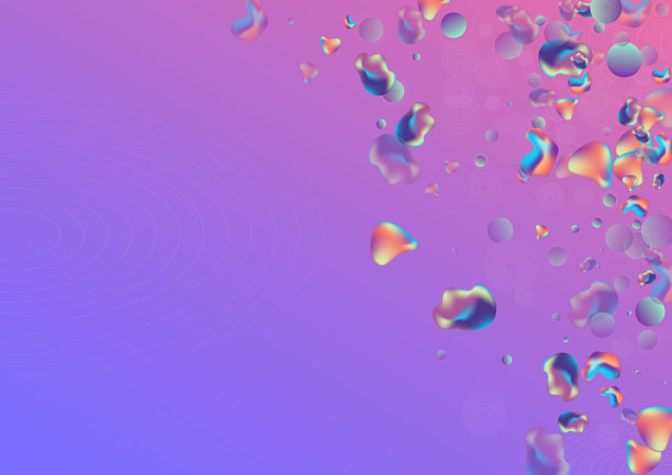 颜色泡泡未来的蓝色背景图片下载