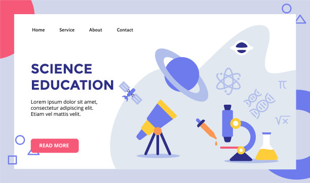 科学教育显微镜的背景图片下载