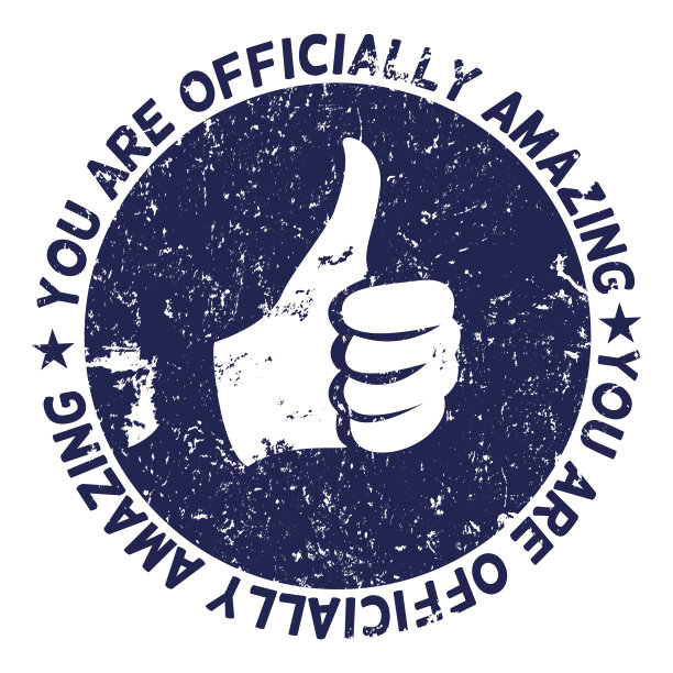 圆形邮票-你真的很神奇图片下载