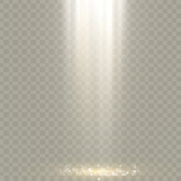 发出光的效果。星星闪耀着光芒。太阳。矢量图图片下载