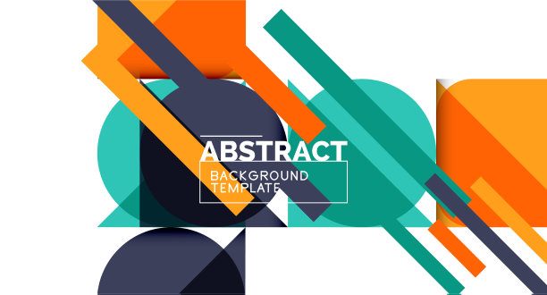 用简洁的几何抽象背景图片下载