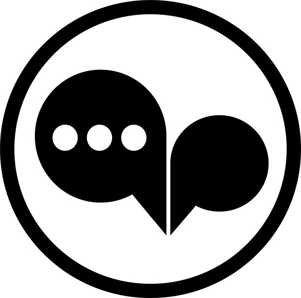 对话气泡图标标志图片下载