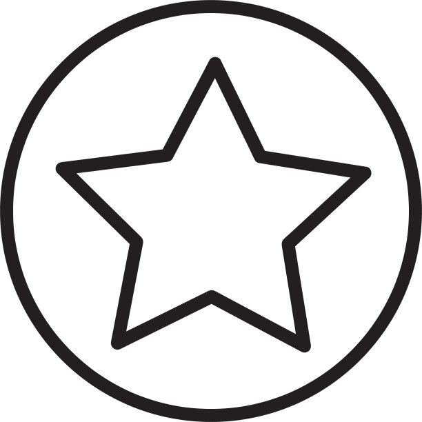 星星图标标志设计图片下载