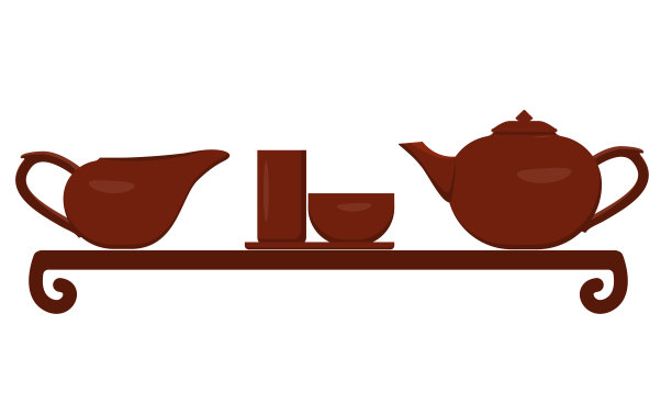 中国的茶具。茶道上的菜。图片下载