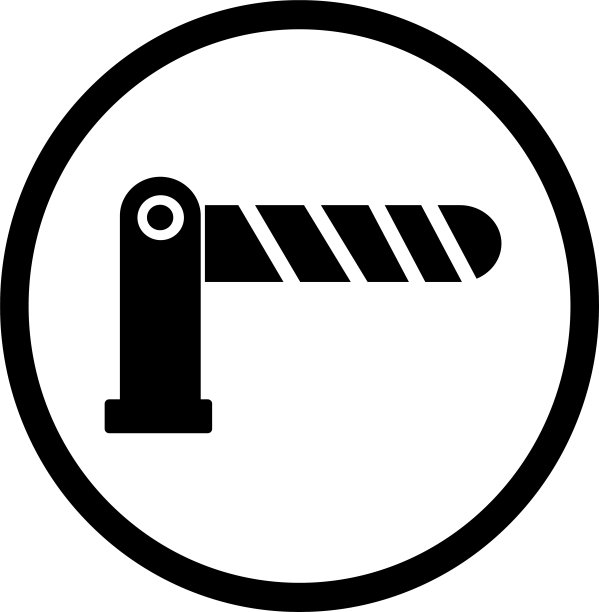 道路障碍标志图片下载