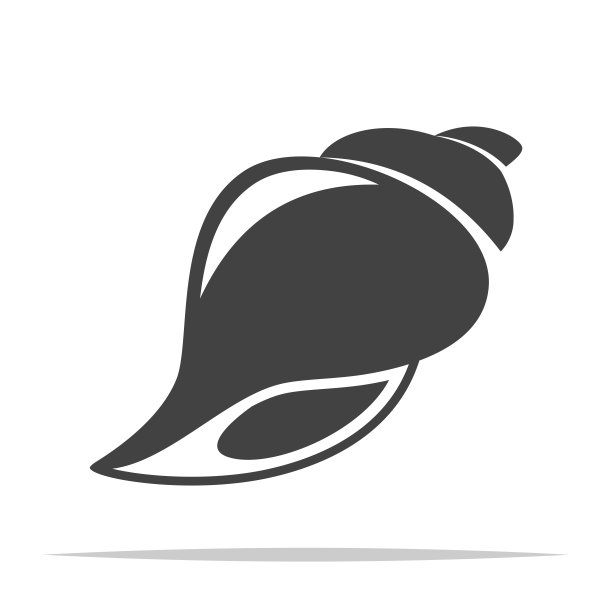海螺图标矢量孤立图片下载